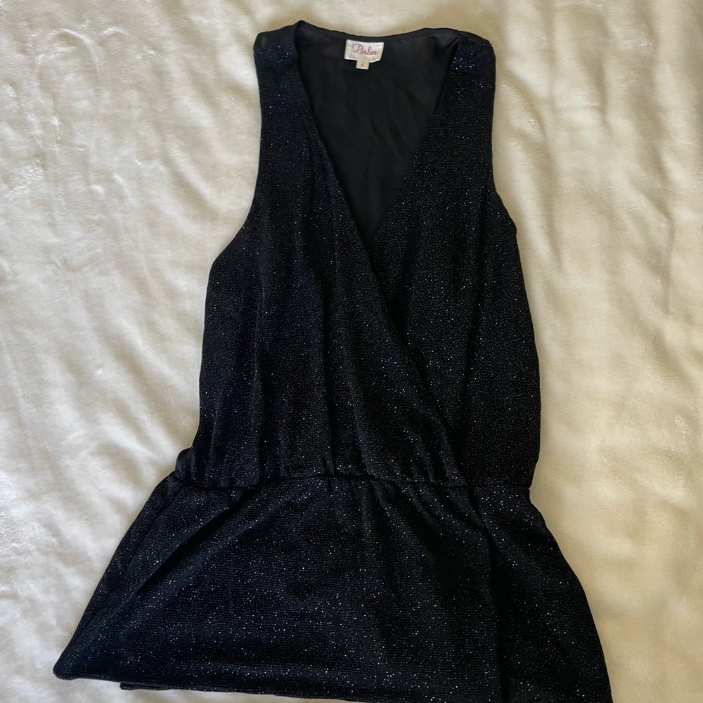Parker Black Sparkle Top